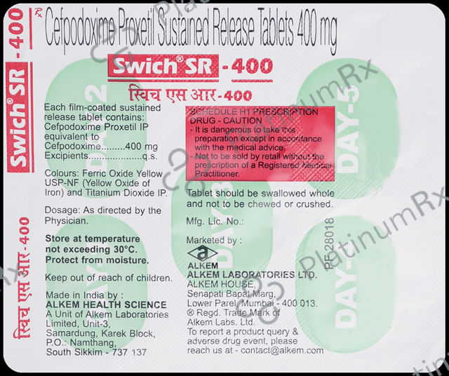 Swich 400mg Tablet SR 5s