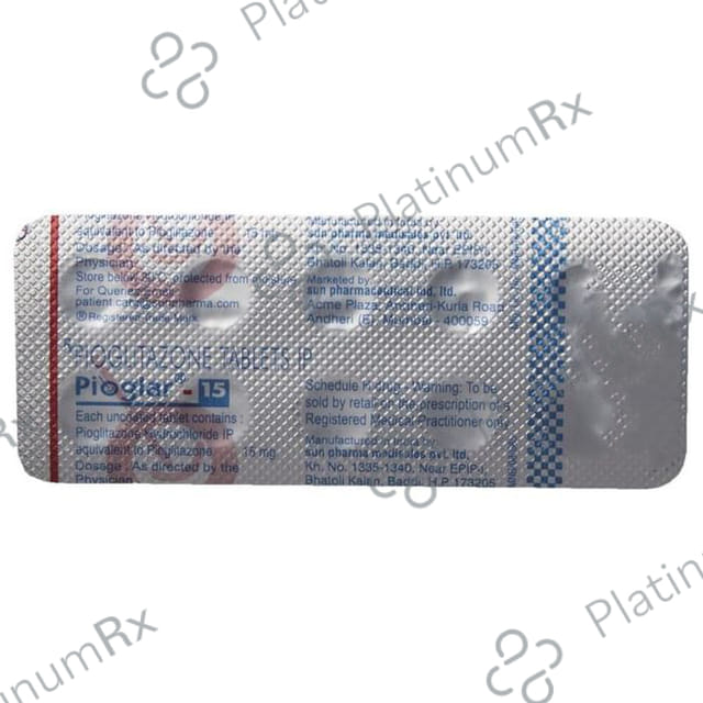 Pioglar 15mg Tablet 10s