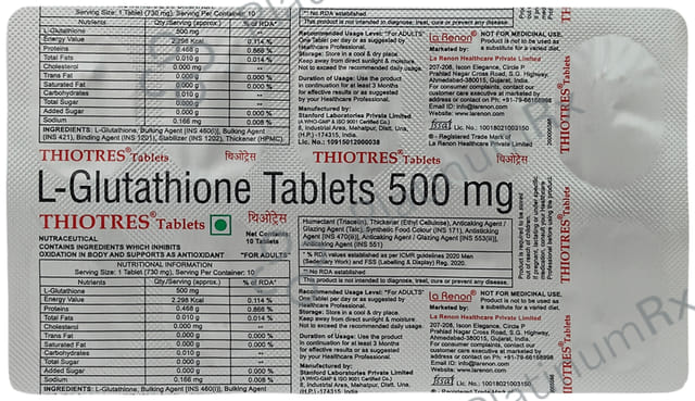 Thiotres 500mg Tablet 10s