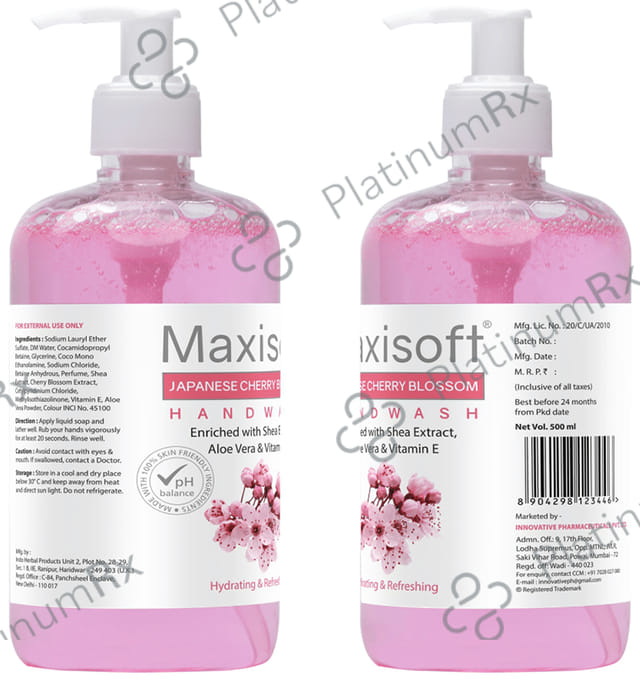 Maxisoft Japanese Cherry Blossom Hand Wash (500ml Each) 1 Bottle