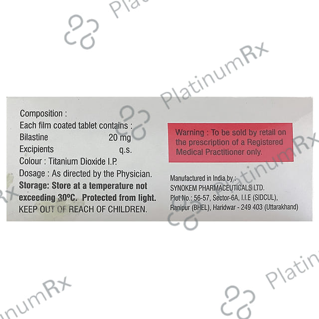 Histabil 20mg Tablet 10s