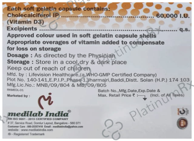 HsCal D3 60000IU Tablet 4s