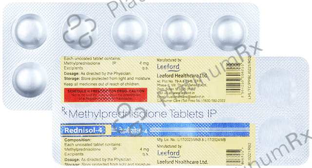Rednisol 4mg Tablet 10s