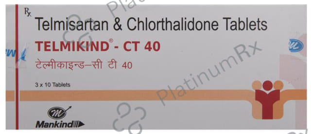 Telmikind CT 40mg Tablet 10s