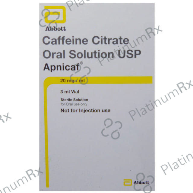 Apnicaf 20mg Oral Solution 3ml