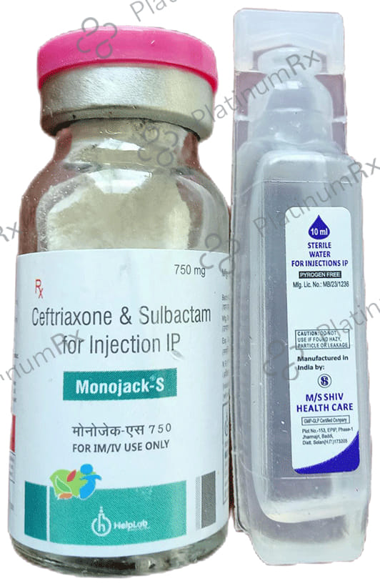 Monojack S 500mg/250mg Injection