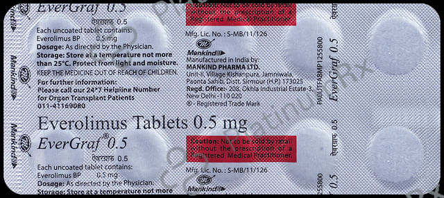 Evergraf 0.5mg Tablet 10s
