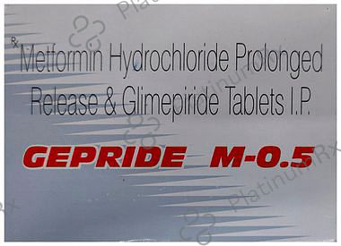 Gepride M 0.5/500mg Tablet PR 10s