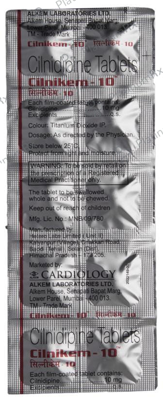 Cilnikem 10mg Tablet 10s