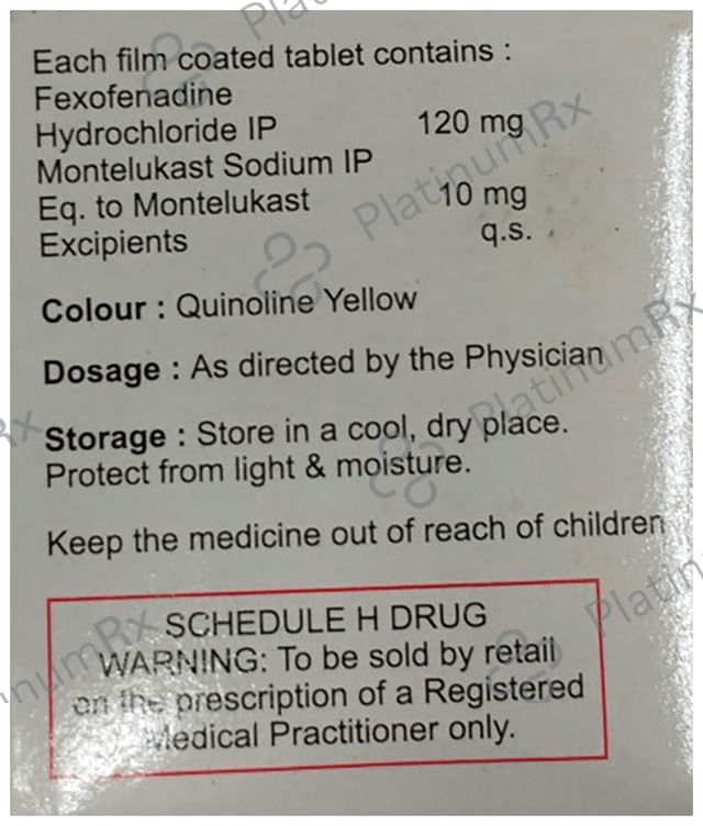 Afineday 120/10mg Tablet 10s