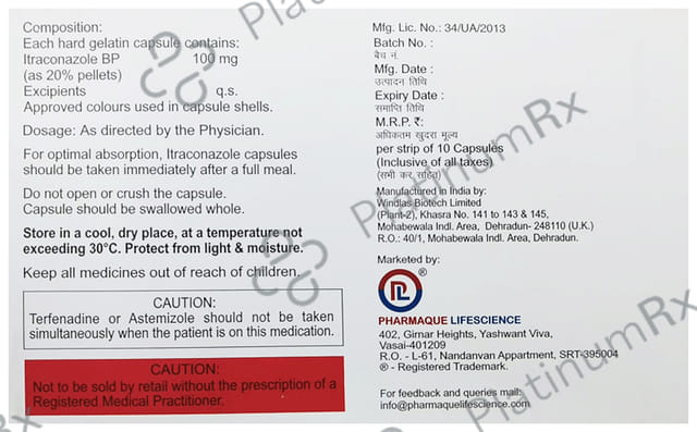Itradue 100mg Capsule 10s
