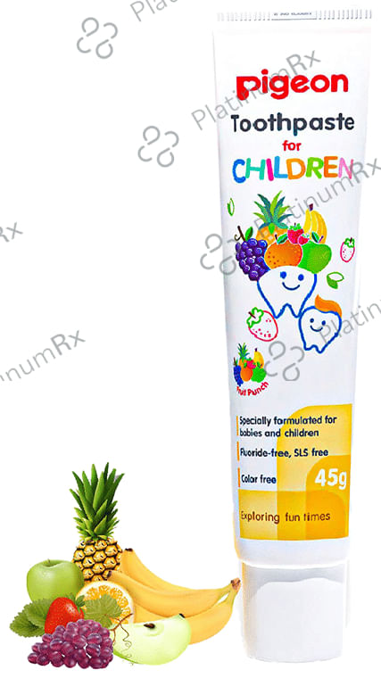 Pigeon Toothpaste for Children (45gm Each) Fruit Punch