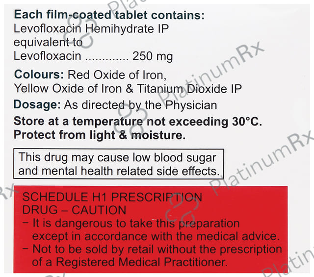 Levoquin 250mg Tablet 5s