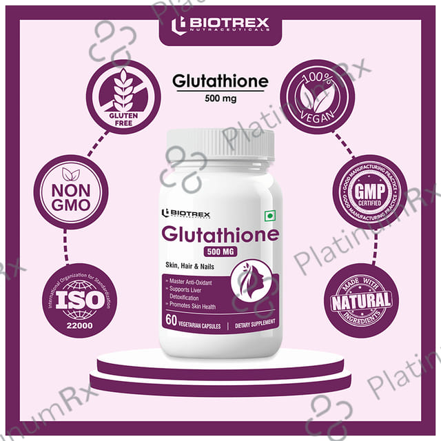 Biotrex Glutathione 500 mg Veg Capsule