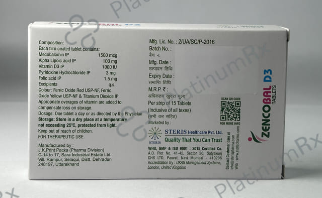 Zencobal D3 Tablet 15s