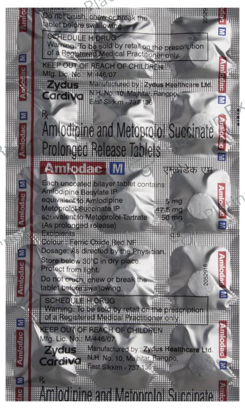 Amlodac M 5/47.5mg Tablet PR 15s