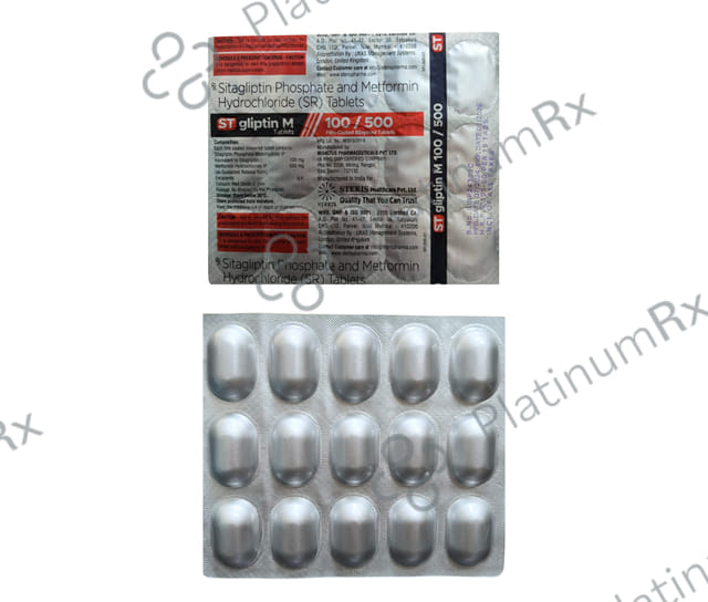 ST Gliptin M 100/500mg Tablet SR 15s