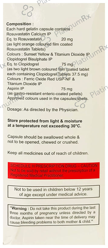 Jubira Gold 20/75/75mg Capsule 15s