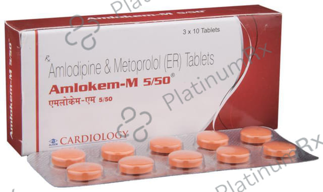 Amlokem M 5/50mg Tablet 10s