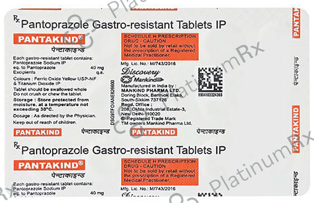 Pantakind 40mg Tablet 15s
