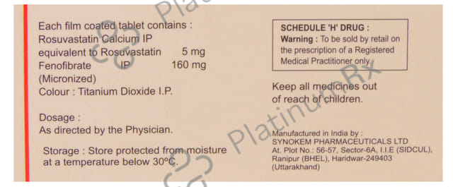 Rosloy F 10/160mg Tablet 10s