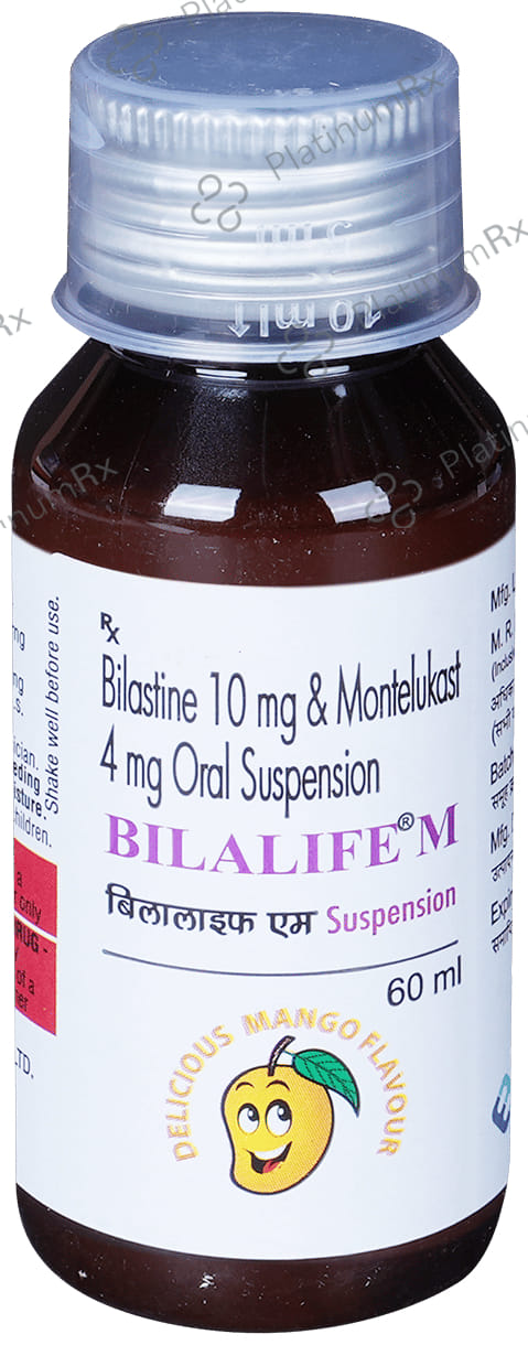 Bilalife M 10/4mg Oral Suspension Delicious Mango 60ml
