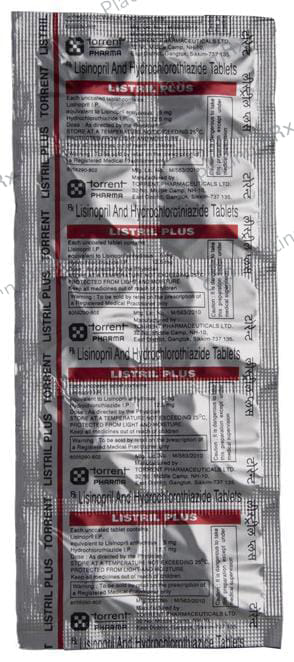 Listril Plus 12.5/5mg Tablet 10s
