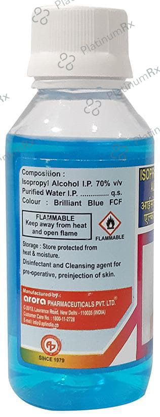 Arora 70% Isopropyl Rubbing Alcohol 100ml