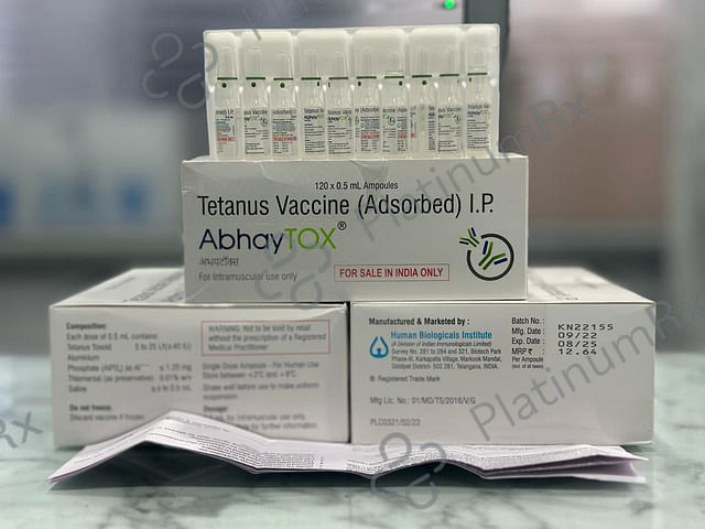 Abhay Tox Vaccine 0.5ml Injection 1s