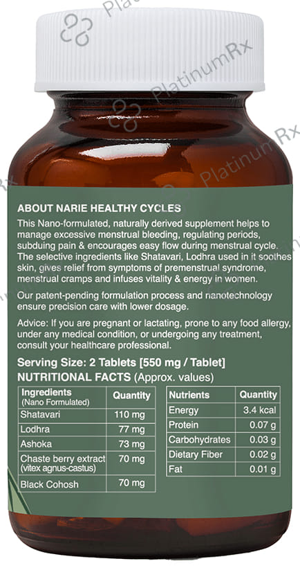 Zeroharm Sciences Narie Healthy Cycles Tablet