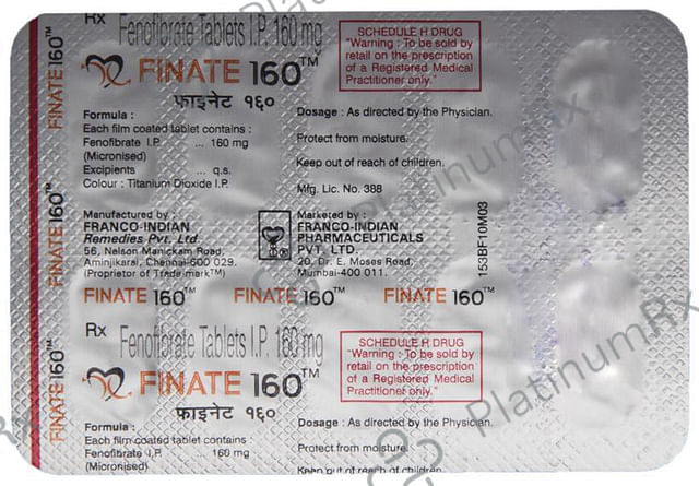 Finate 160mg Tablet 10s