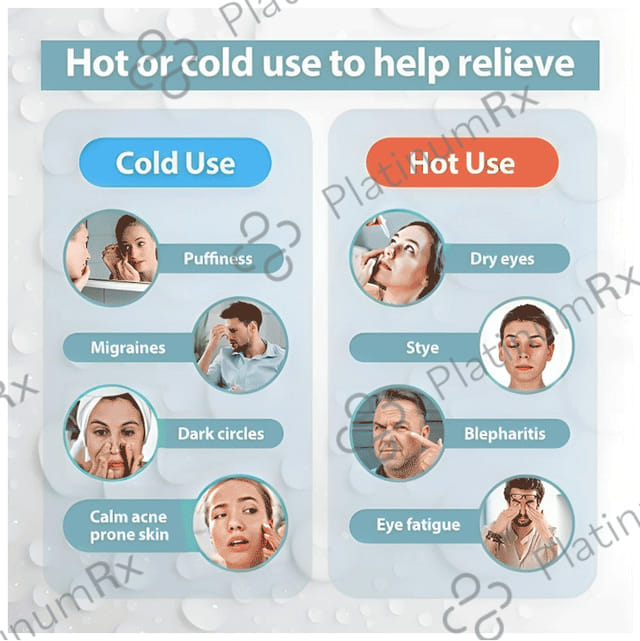 Healthtrek Cooling Gel Face Mask for Puffiness Relaxation Blue 2 units