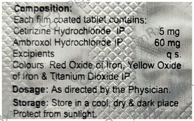 Cetriver AM 5/60mg Tablet 10s
