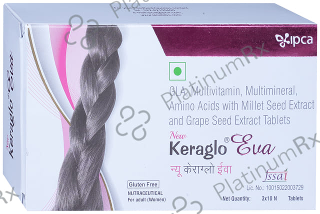 Keraglo Eva Tablet for Adult Women - Hair Fall Treatment