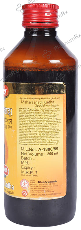 Baidyanath (Jhansi) Maharasnadi Kadha Special with Guggulu 200 ml