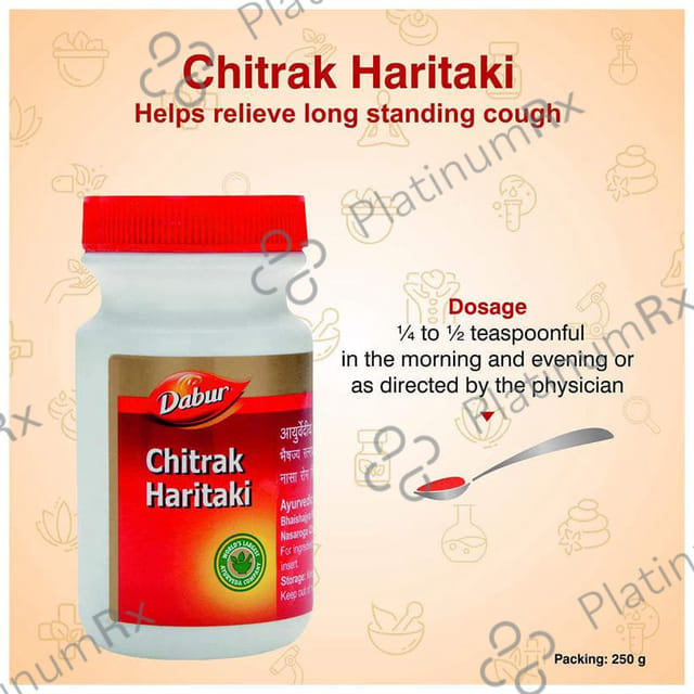 Dabur Chitrak Haritaki - Manages Cold, Cough & Gut Health 250 gm