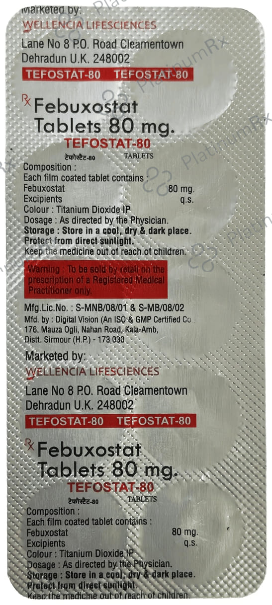 Tefostat 80mg Tablet