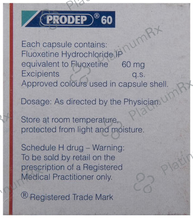 Prodep 60mg Capsule 10s