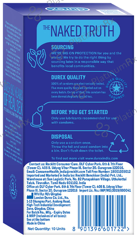 Durex Close Fit Invisible Condom 10s