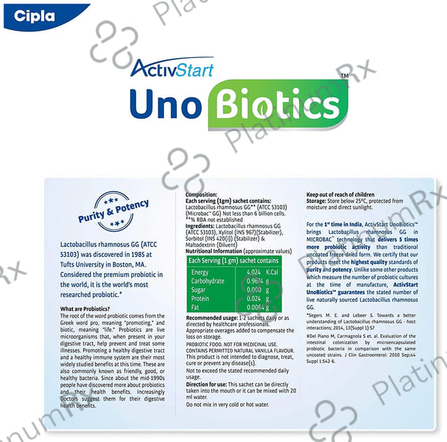 ActivStart Unobiotics Sachet 1gm