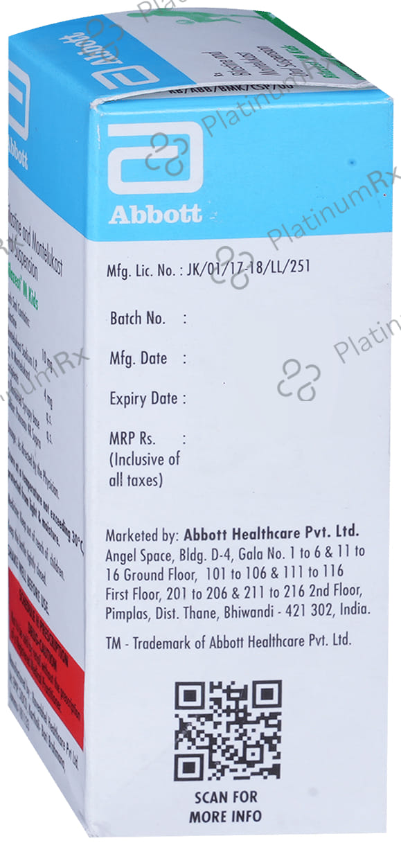 Bilazest M Kids 10/4mg Oral Suspension 60ml