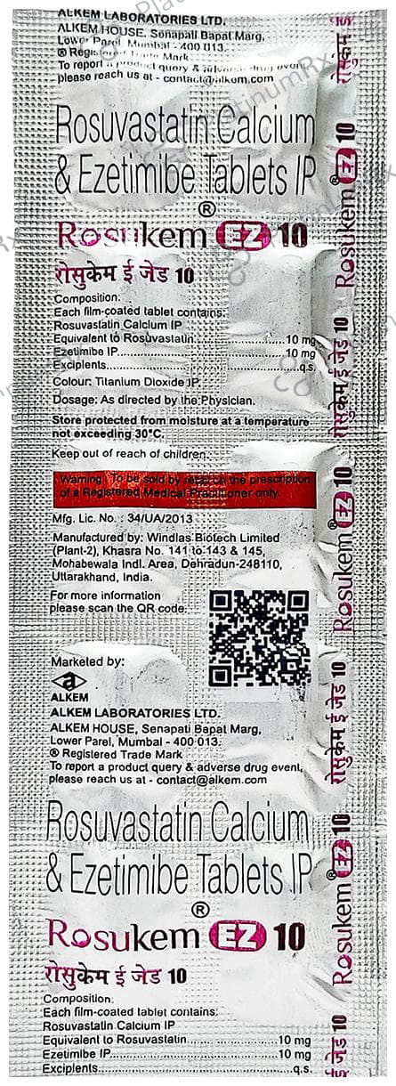 Rosukem EZ 10mg/10mg Tablet