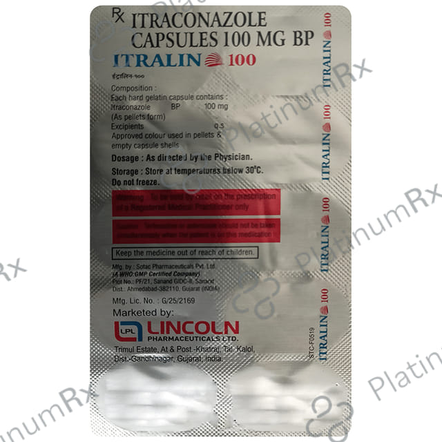 Itralin 100 Capsule 10 Capsule