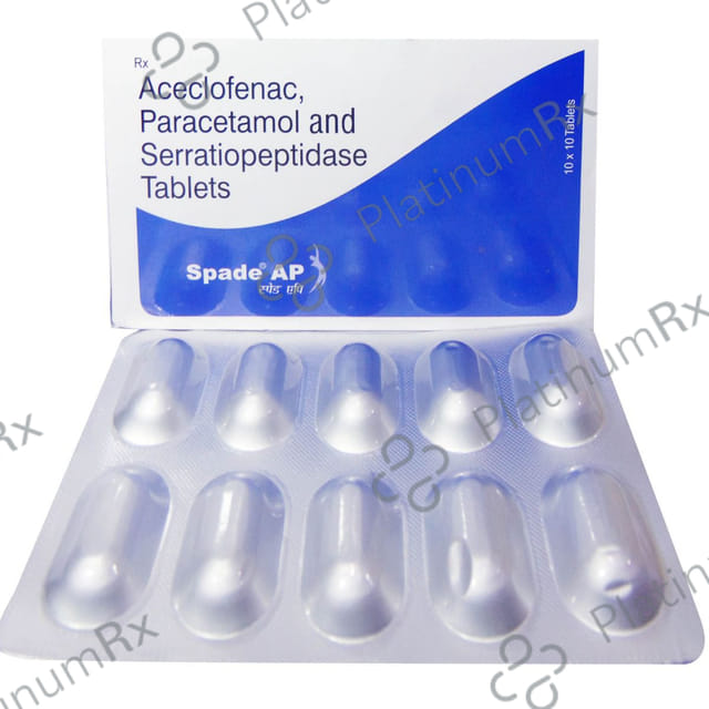 Spade AP 100mg/325mg/15mg Tablet