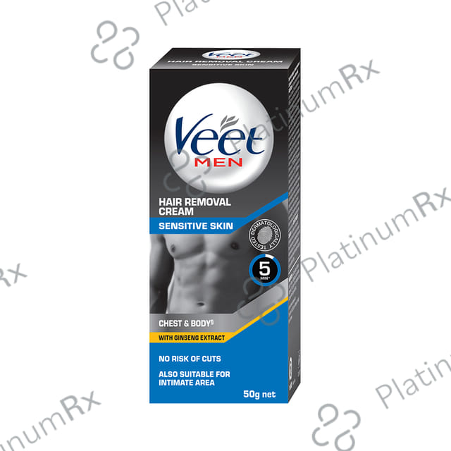 Veet Hair Removal Cream for Men Sensitive Skin 50gm