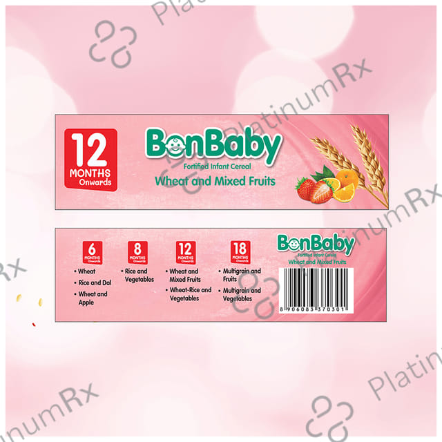 Evexia Bonbaby Fortified Infant Cereal (12 Month Onwards) - Wheat & Mixed Fruit