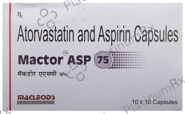Mactor ASP 75/10mg Capsule 10s