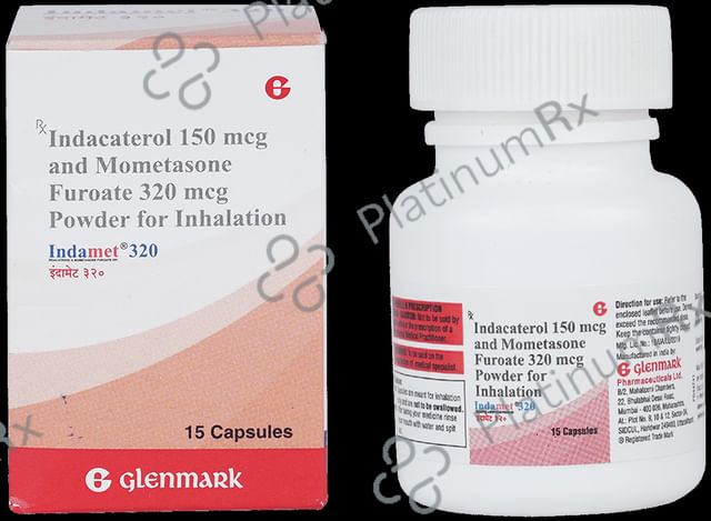 Indamet 320/150mcg Capsule 15s