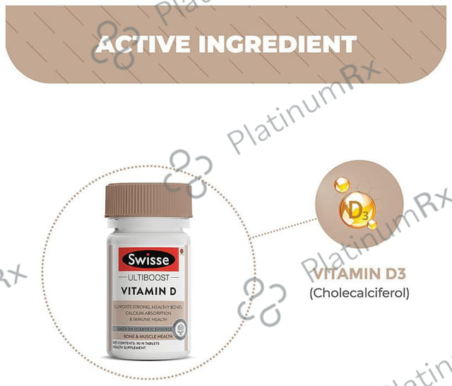 Swisse Ultiboost Vitamin D Tablet for Healthy Bones & Muscles