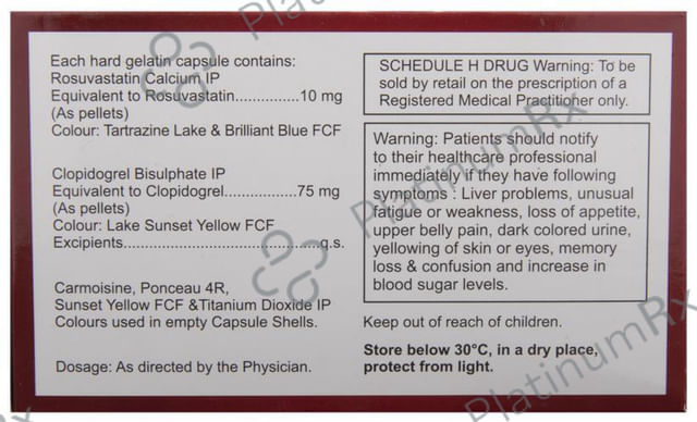 Jupiros CV 10/75mg Capsule 10s
